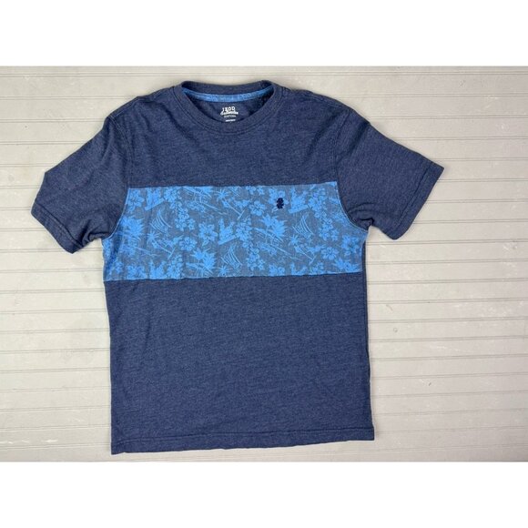 Izod Size S Mens T Shirt Saltwater Relaxed Classics Short Sleeve Blue Crew Neck - Picture 1 of 4
